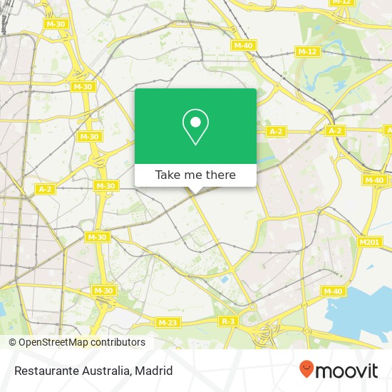Restaurante Australia map