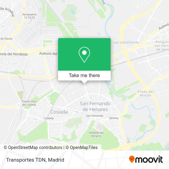 Transportes TDN map