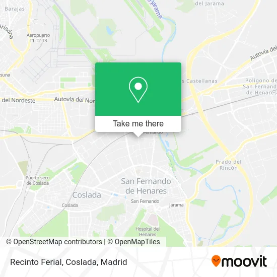 Recinto Ferial, Coslada map