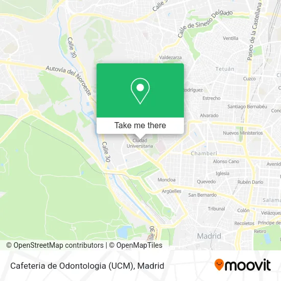 Cafeteria de Odontologia (UCM) map