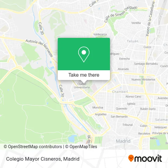 Colegio Mayor Cisneros map