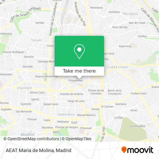 AEAT Maria de Molina map