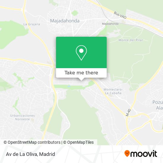 Av de La Oliva map
