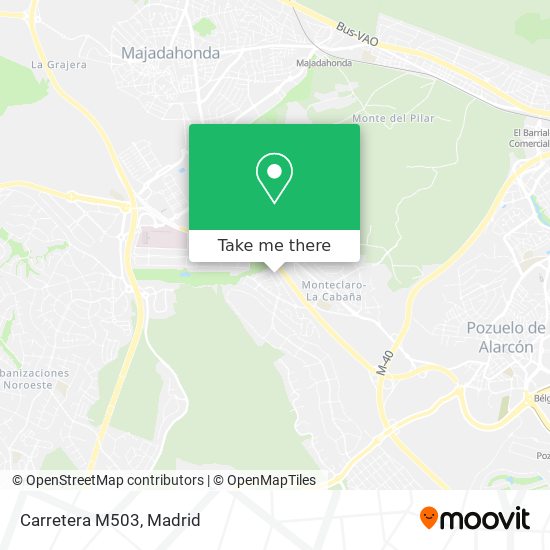 Carretera M503 map