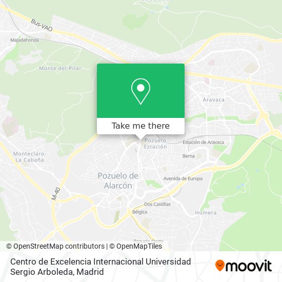 mapa Centro de Excelencia Internacional Universidad Sergio Arboleda