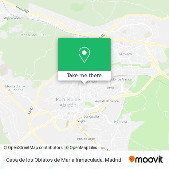 Casa de los Oblatos de Maria Inmaculada map