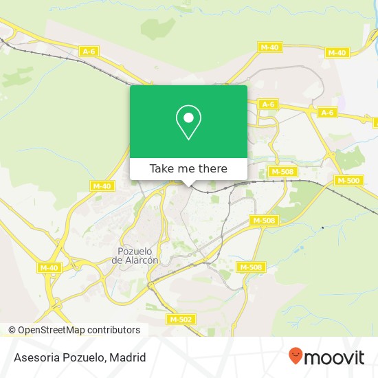 mapa Asesoria Pozuelo