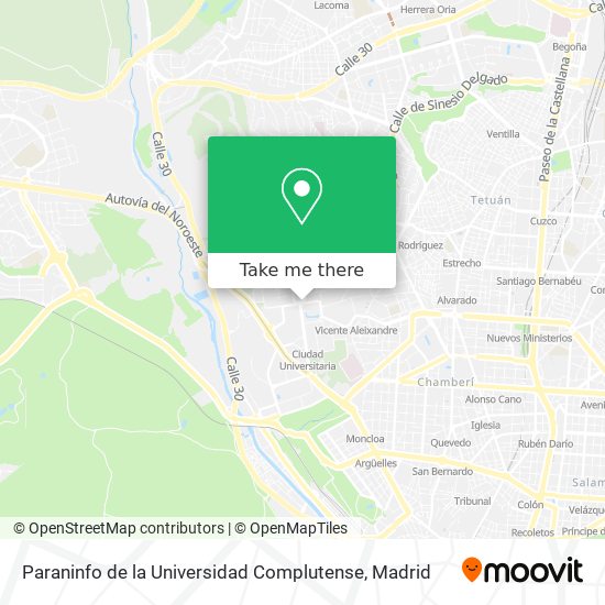 Paraninfo de la Universidad Complutense map