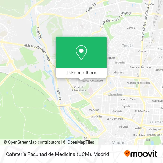 Cafetería Facultad de Medicina (UCM) map