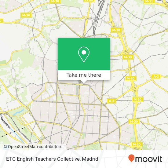 ETC English Teachers Collective map