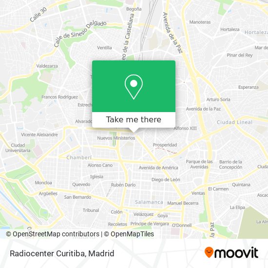 Radiocenter Curitiba map