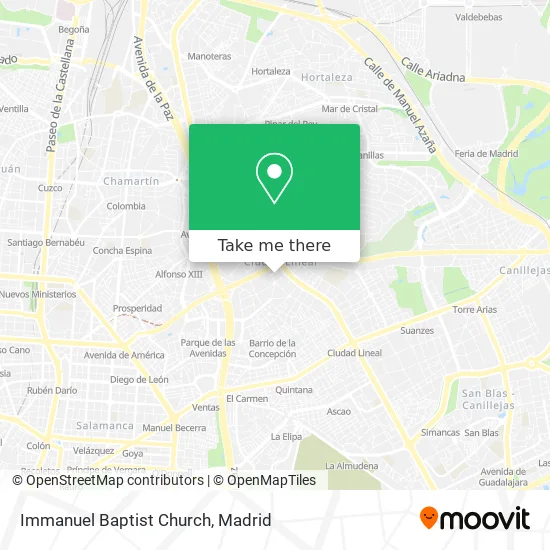Immanuel Baptist Church map