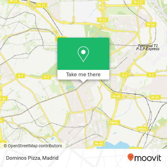 mapa Dominos Pizza