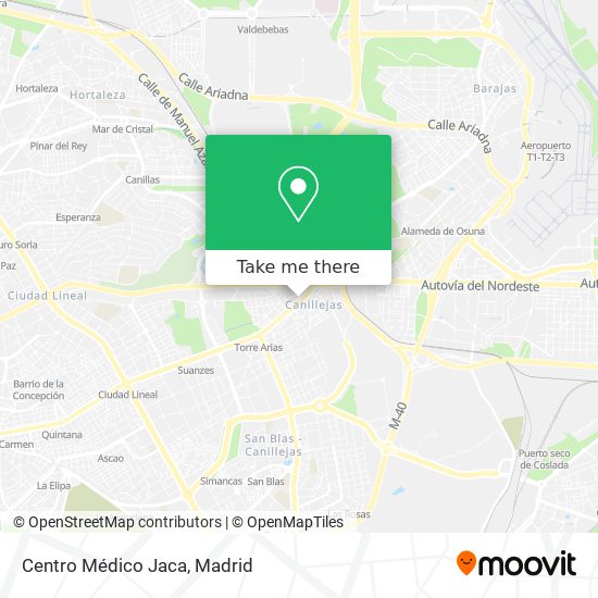 Centro Médico Jaca map