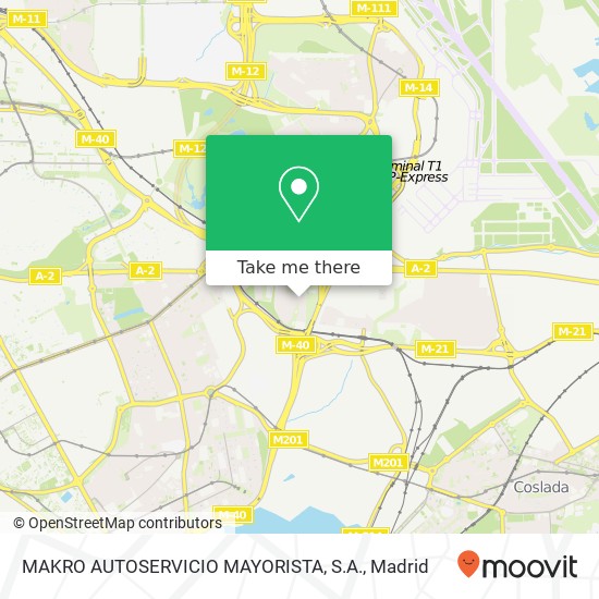 MAKRO AUTOSERVICIO MAYORISTA, S.A. map