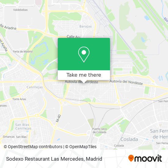 Sodexo Restaurant Las Mercedes map