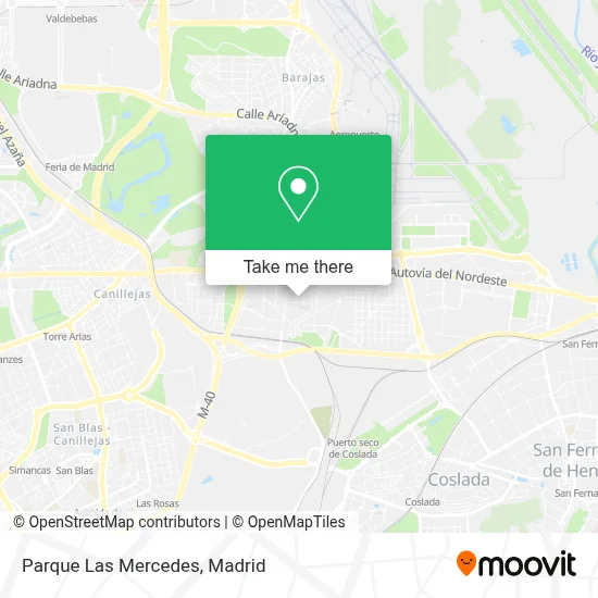 Parque Las Mercedes map