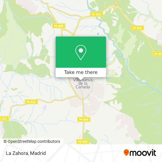 La Zahora map