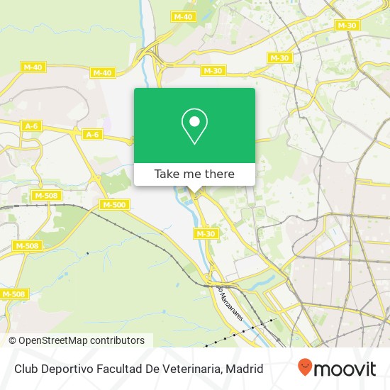 Club Deportivo Facultad De Veterinaria map