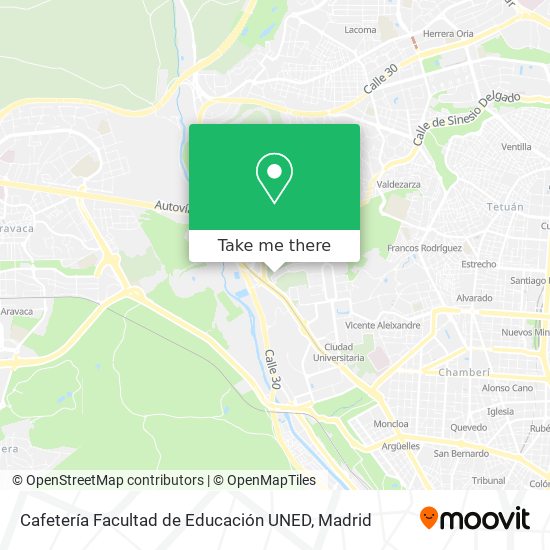 Cafetería Facultad de Educación UNED map