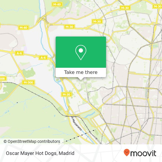 Oscar Mayer Hot Dogs map