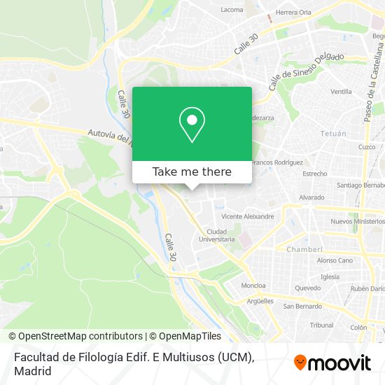 Facultad de Filología Edif. E Multiusos (UCM) map