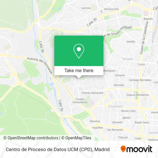 Centro de Proceso de Datos UCM (CPD) map