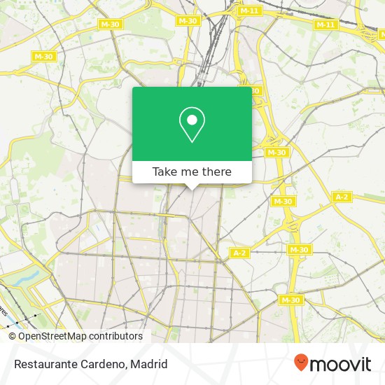 Restaurante Cardeno map