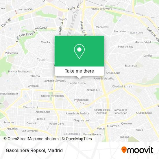 Gasolinera Repsol map