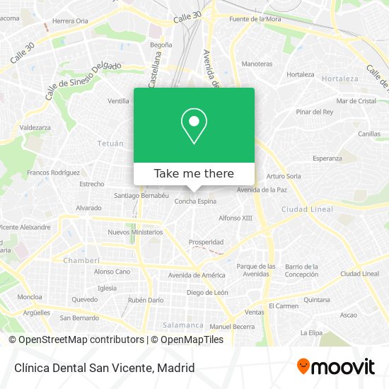 mapa Clínica Dental San Vicente