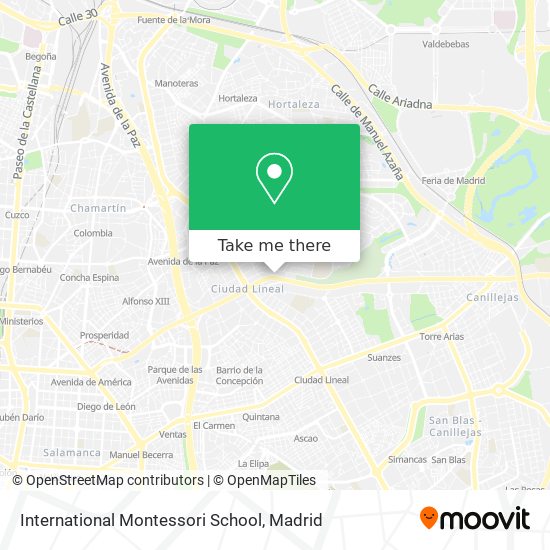 mapa International Montessori School