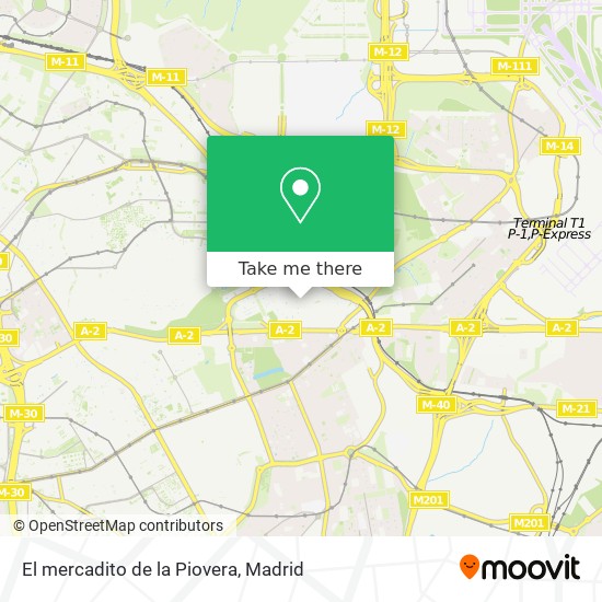 mapa El mercadito de la Piovera