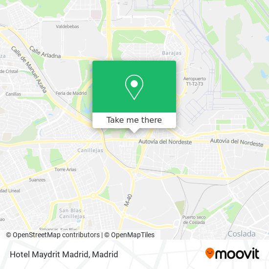 Hotel Maydrit Madrid map