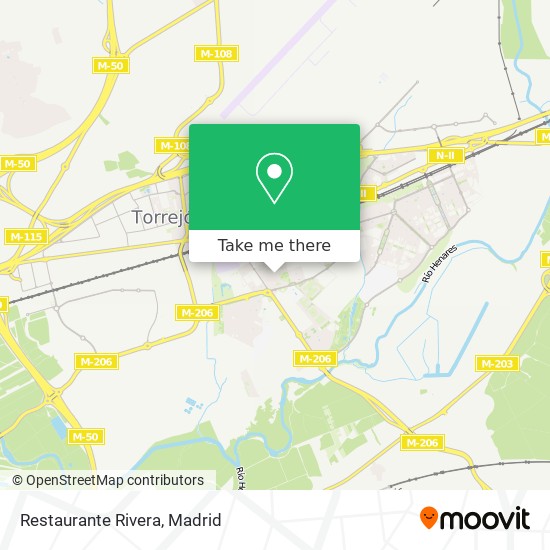 mapa Restaurante Rivera
