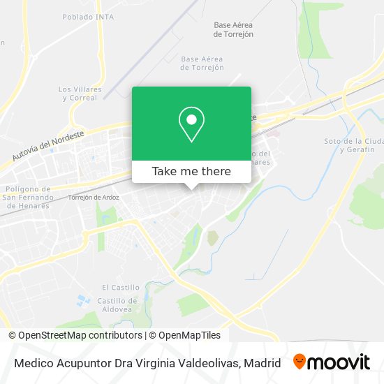 mapa Medico Acupuntor Dra Virginia Valdeolivas