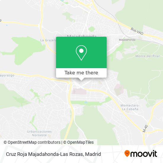 Cruz Roja Majadahonda-Las Rozas map