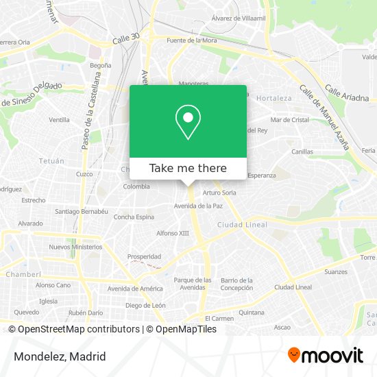 Mondelez map