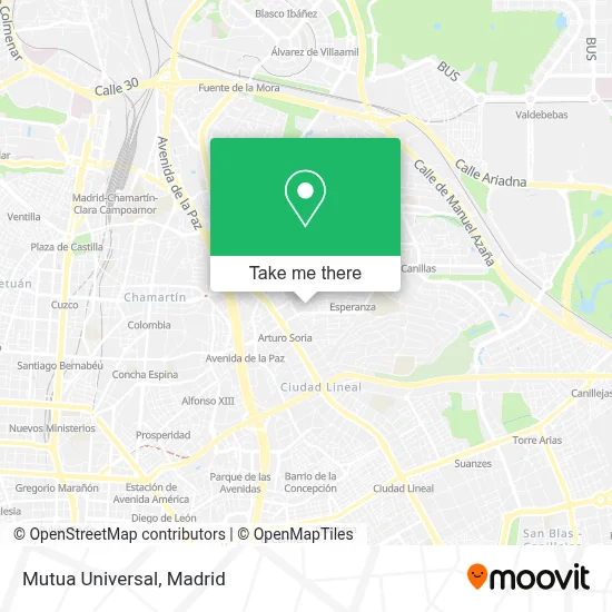Mutua Universal map