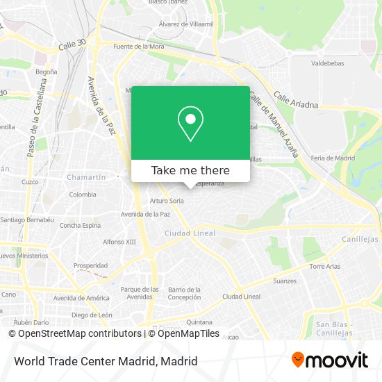 mapa World Trade Center Madrid