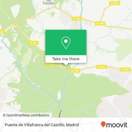 Puente de Villafranca del Castillo map