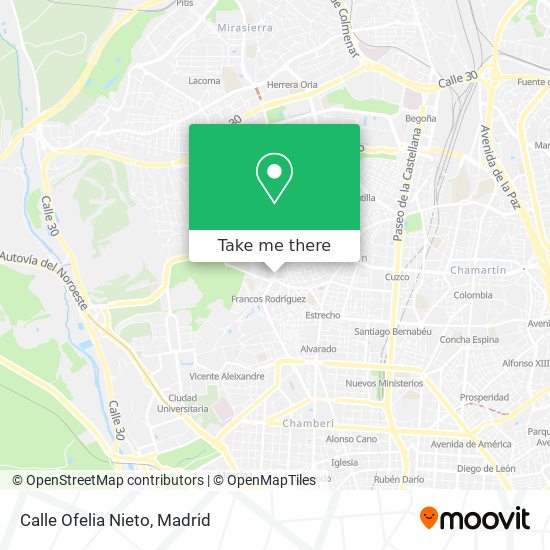 Calle Ofelia Nieto map