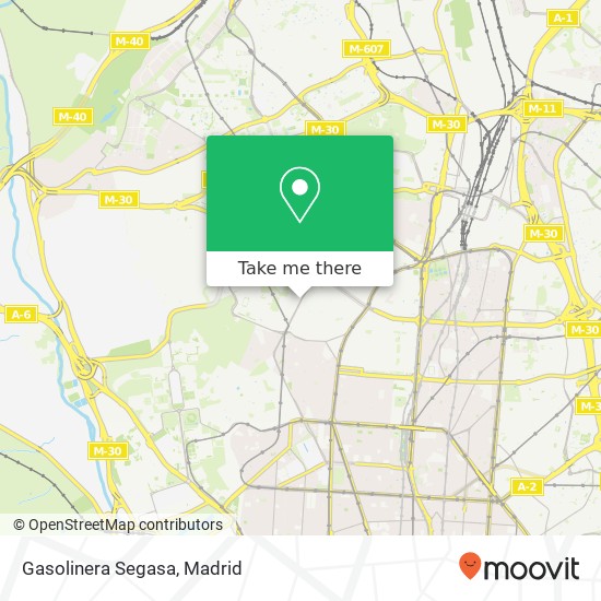 Gasolinera Segasa map