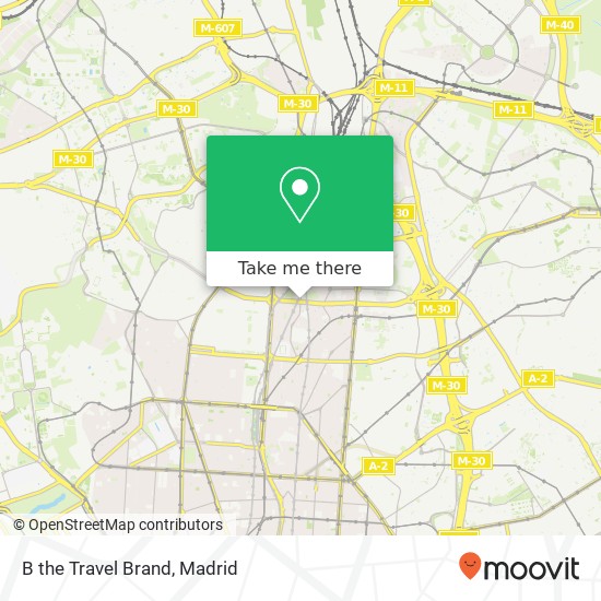 B the Travel Brand map