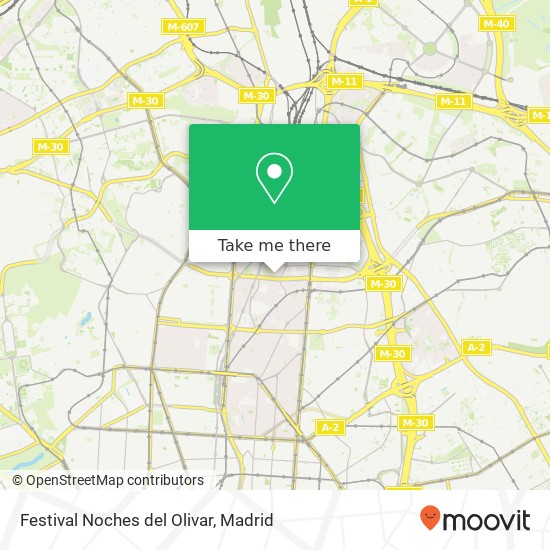 Festival Noches del Olivar map