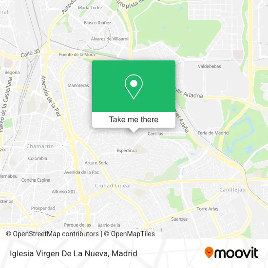 Iglesia Virgen De La Nueva map
