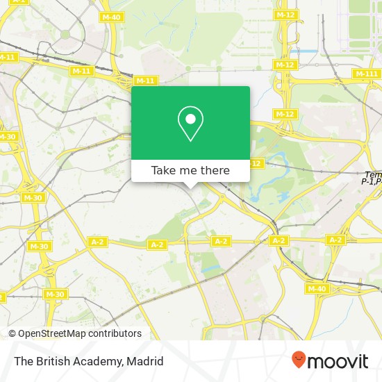 mapa The British Academy