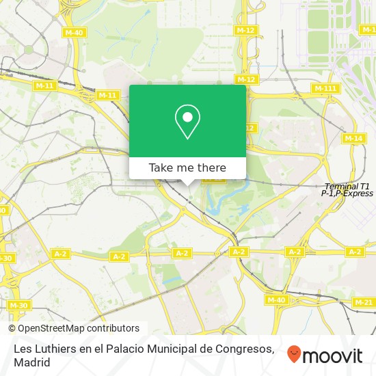 mapa Les Luthiers en el Palacio Municipal de Congresos