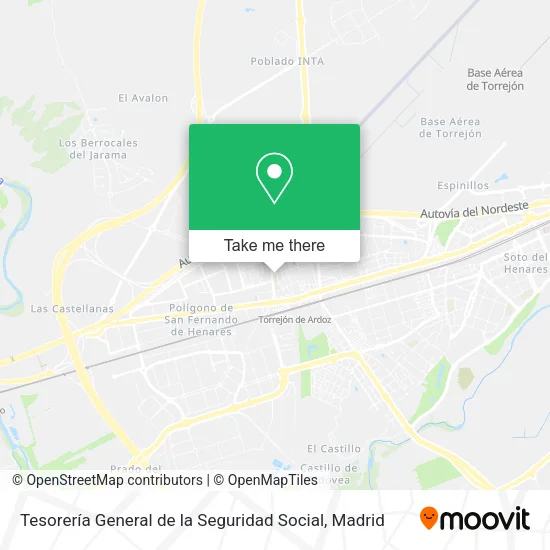 Tesorería General de la Seguridad Social map