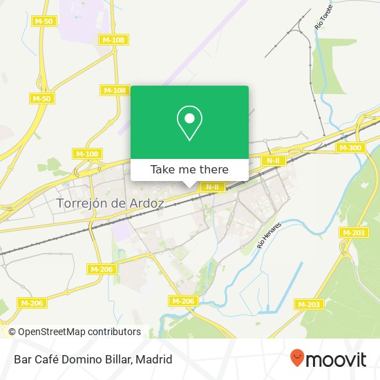 mapa Bar Café Domino Billar