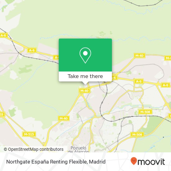 mapa Northgate España Renting Flexible